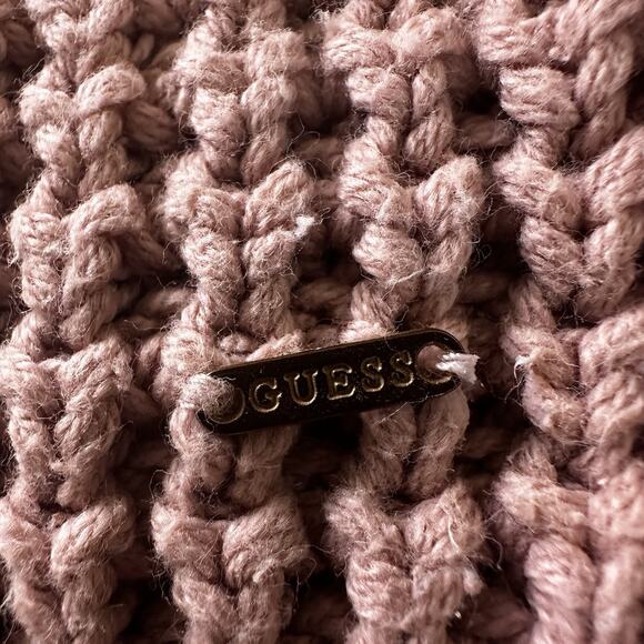 Guess sweater Chucky ribs Women XL Blush Cotton Blend Zip arm - Picture 13 of 16